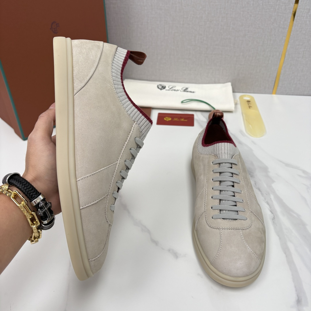 💋💍LP 家新品 Loro Pian* 诺悠*翩雅 Soho Walk 男士德训板鞋 官方 8,600 