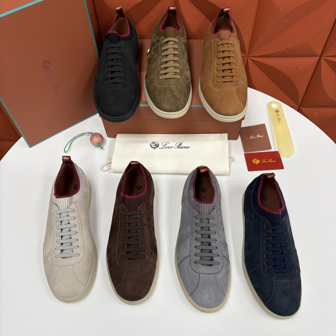 💋💍LP 家新品 Loro Pian* 诺悠*翩雅 Soho Walk 男士德训板鞋 官方 8,600 