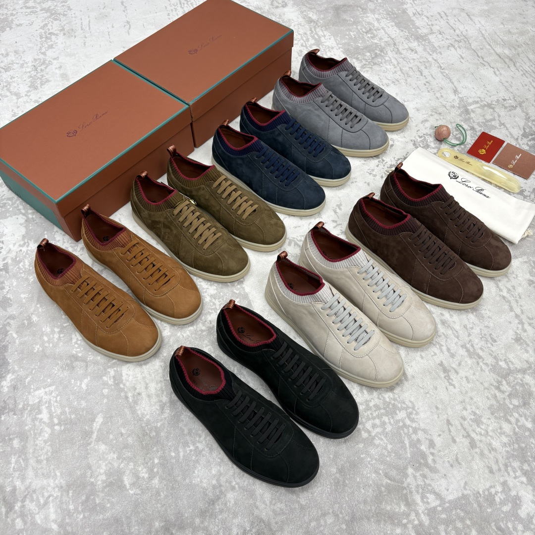 💋💍LP 家新品 Loro Pian* 诺悠*翩雅 Soho Walk 男士德训板鞋 官方 8,600 