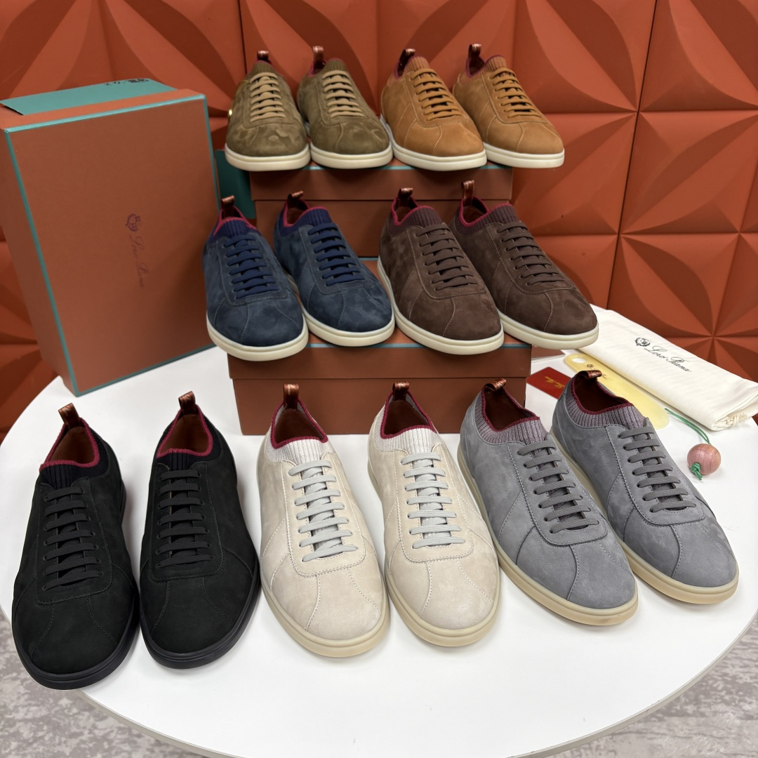 💋💍LP 家新品 Loro Pian* 诺悠*翩雅 Soho Walk 男士德训板鞋 官方 8,600 