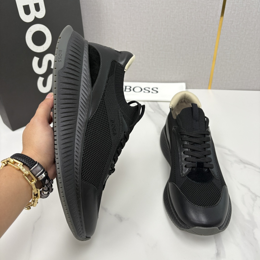💋💍BOSS 男士新款 HUG*O BOSS男士休闲运动鞋：商务型格与运动基因的无缝衔接，解锁都市通勤新