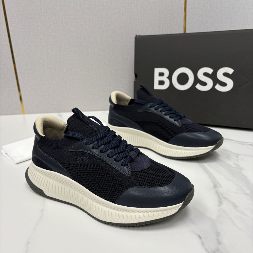 💋💍BOSS 男士新款 HUG*O BOSS男士休闲运动鞋：商务型格与运动基因的无缝衔接，解锁都市通勤新