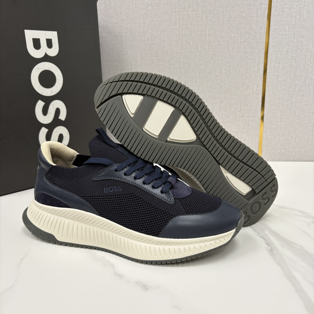 💋💍BOSS 男士新款 HUG*O BOSS男士休闲运动鞋：商务型格与运动基因的无缝衔接，解锁都市通勤新