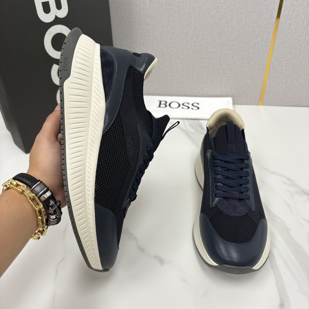 💋💍BOSS 男士新款 HUG*O BOSS男士休闲运动鞋：商务型格与运动基因的无缝衔接，解锁都市通勤新
