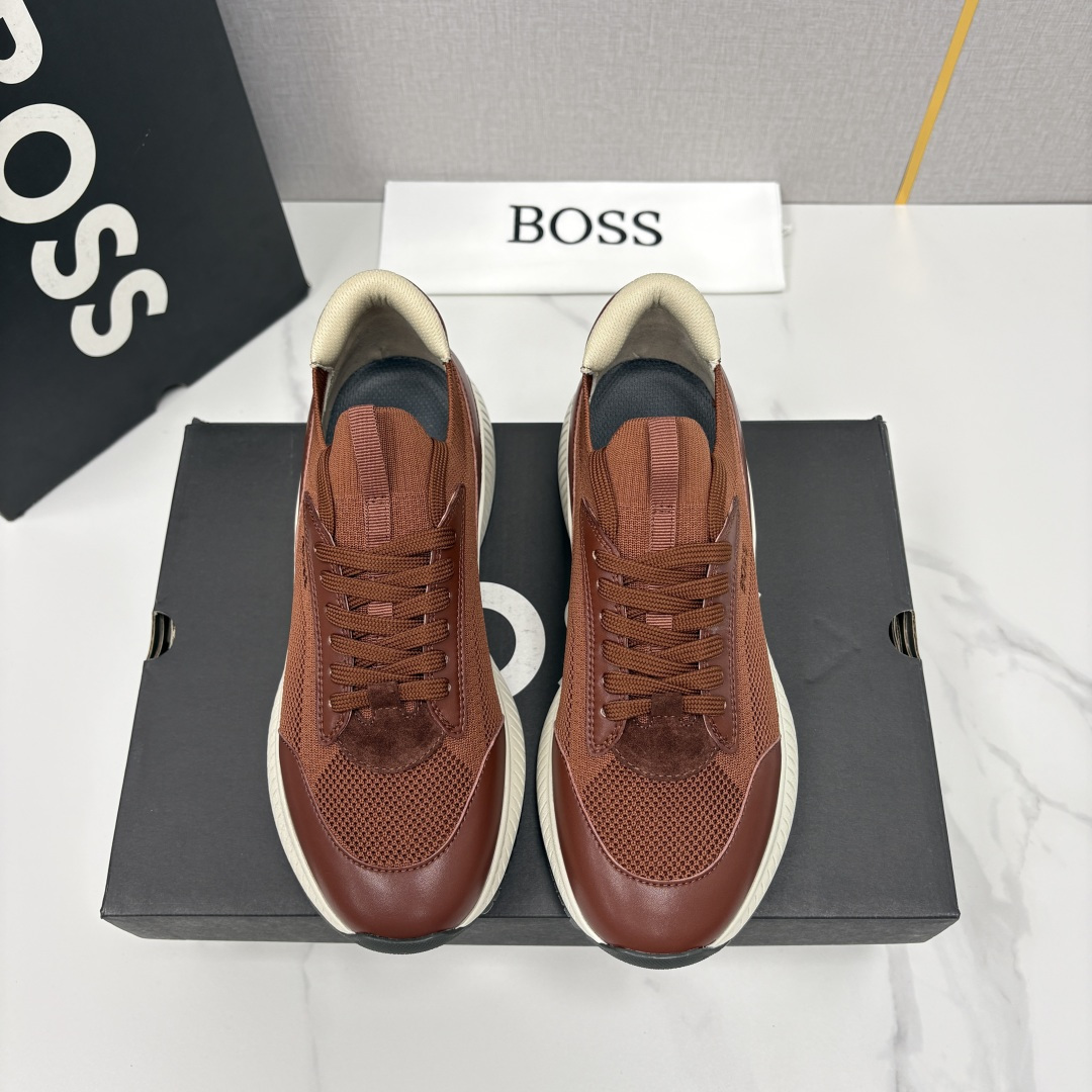 💋💍BOSS 男士新款 HUG*O BOSS男士休闲运动鞋：商务型格与运动基因的无缝衔接，解锁都市通勤新