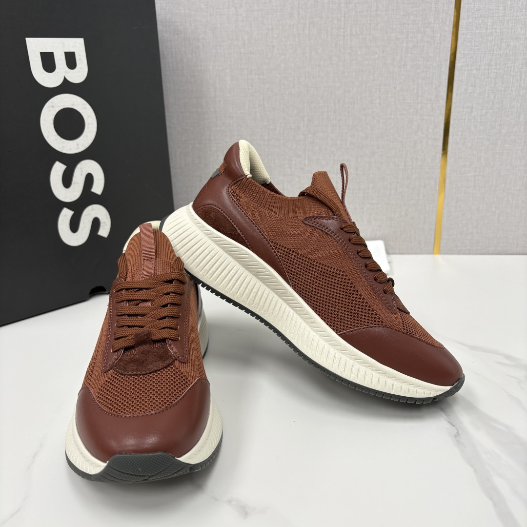 💋💍BOSS 男士新款 HUG*O BOSS男士休闲运动鞋：商务型格与运动基因的无缝衔接，解锁都市通勤新