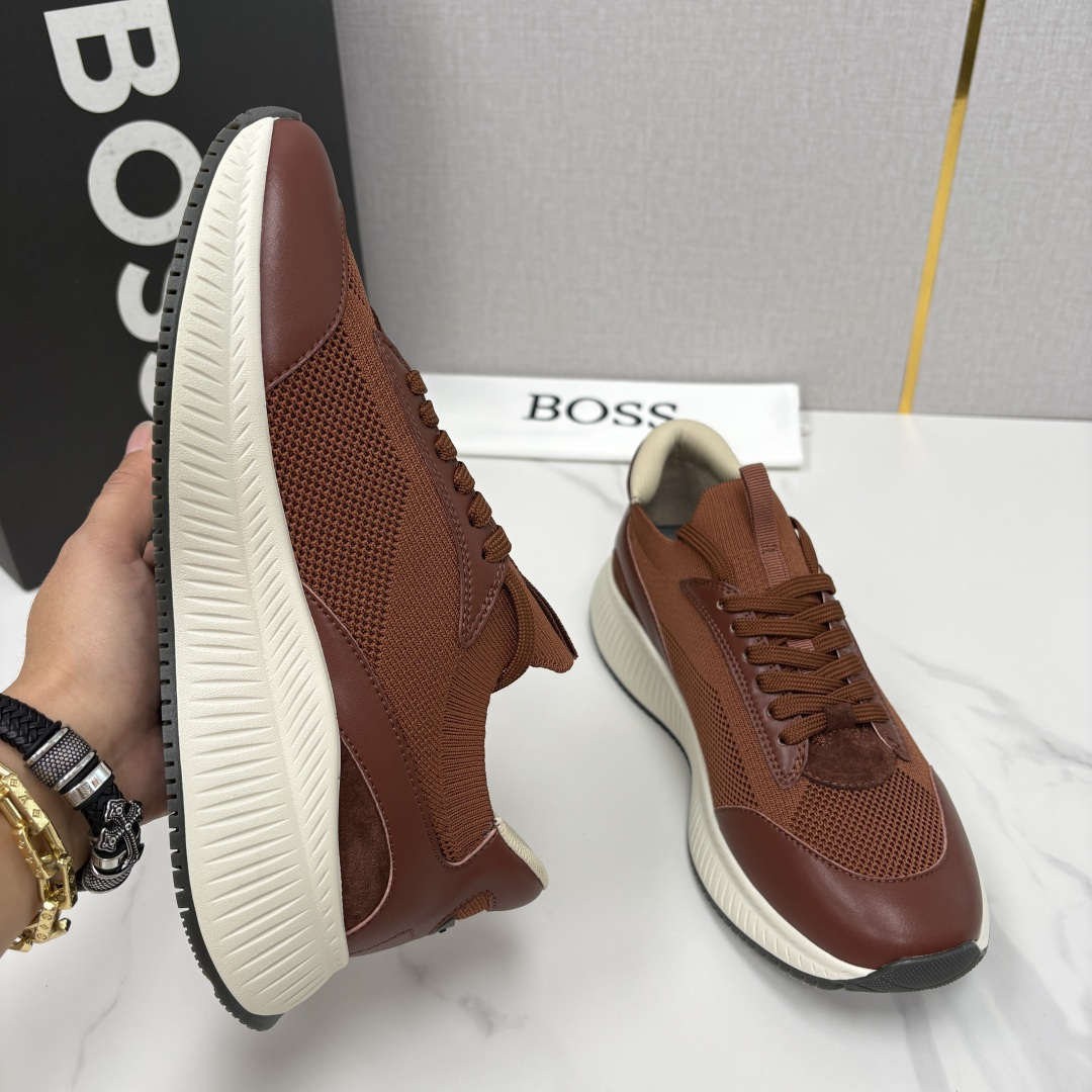 💋💍BOSS 男士新款 HUG*O BOSS男士休闲运动鞋：商务型格与运动基因的无缝衔接，解锁都市通勤新