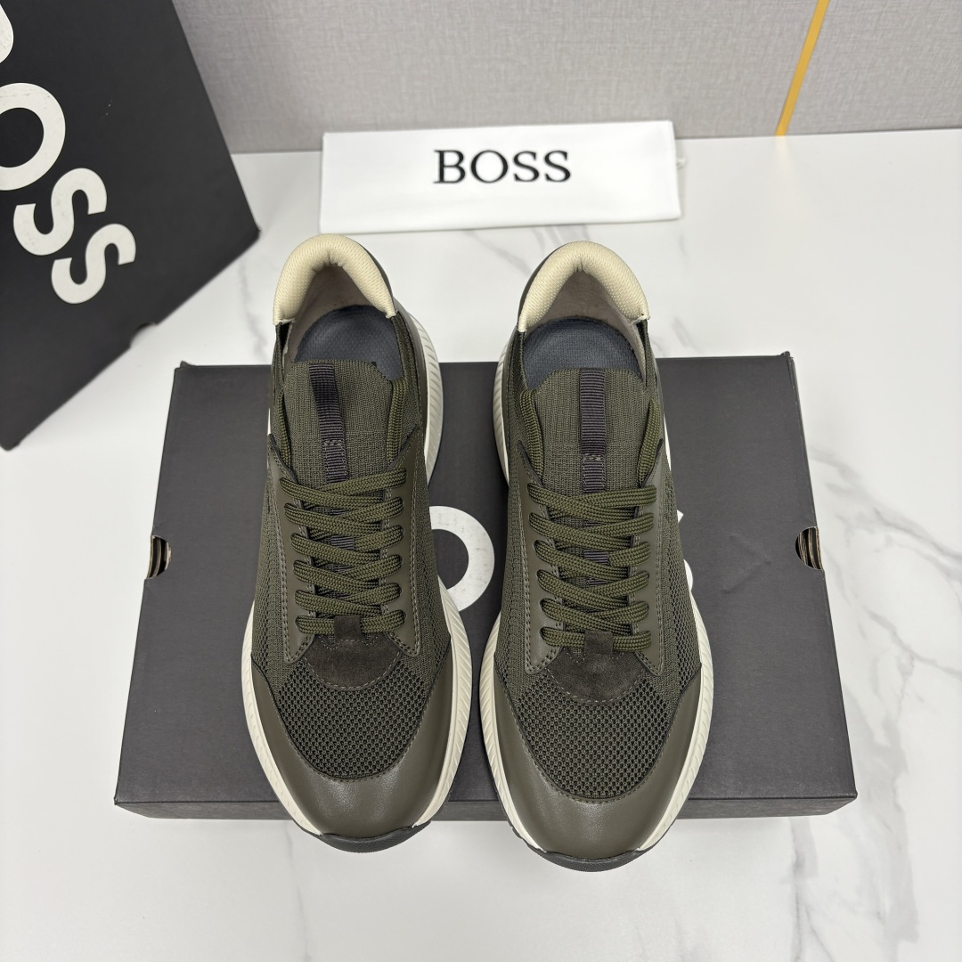 💋💍BOSS 男士新款 HUG*O BOSS男士休闲运动鞋：商务型格与运动基因的无缝衔接，解锁都市通勤新