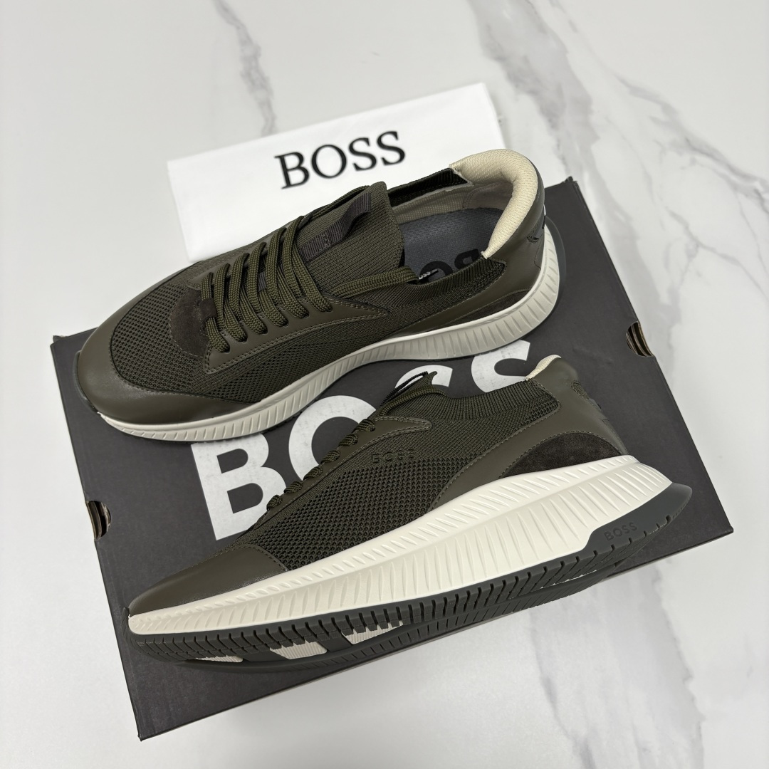 💋💍BOSS 男士新款 HUG*O BOSS男士休闲运动鞋：商务型格与运动基因的无缝衔接，解锁都市通勤新