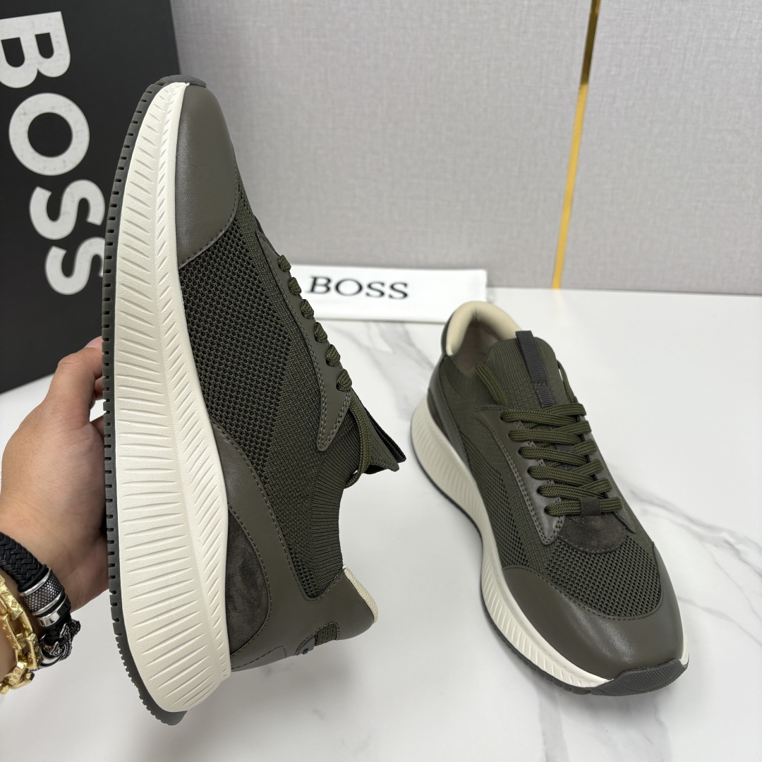 💋💍BOSS 男士新款 HUG*O BOSS男士休闲运动鞋：商务型格与运动基因的无缝衔接，解锁都市通勤新