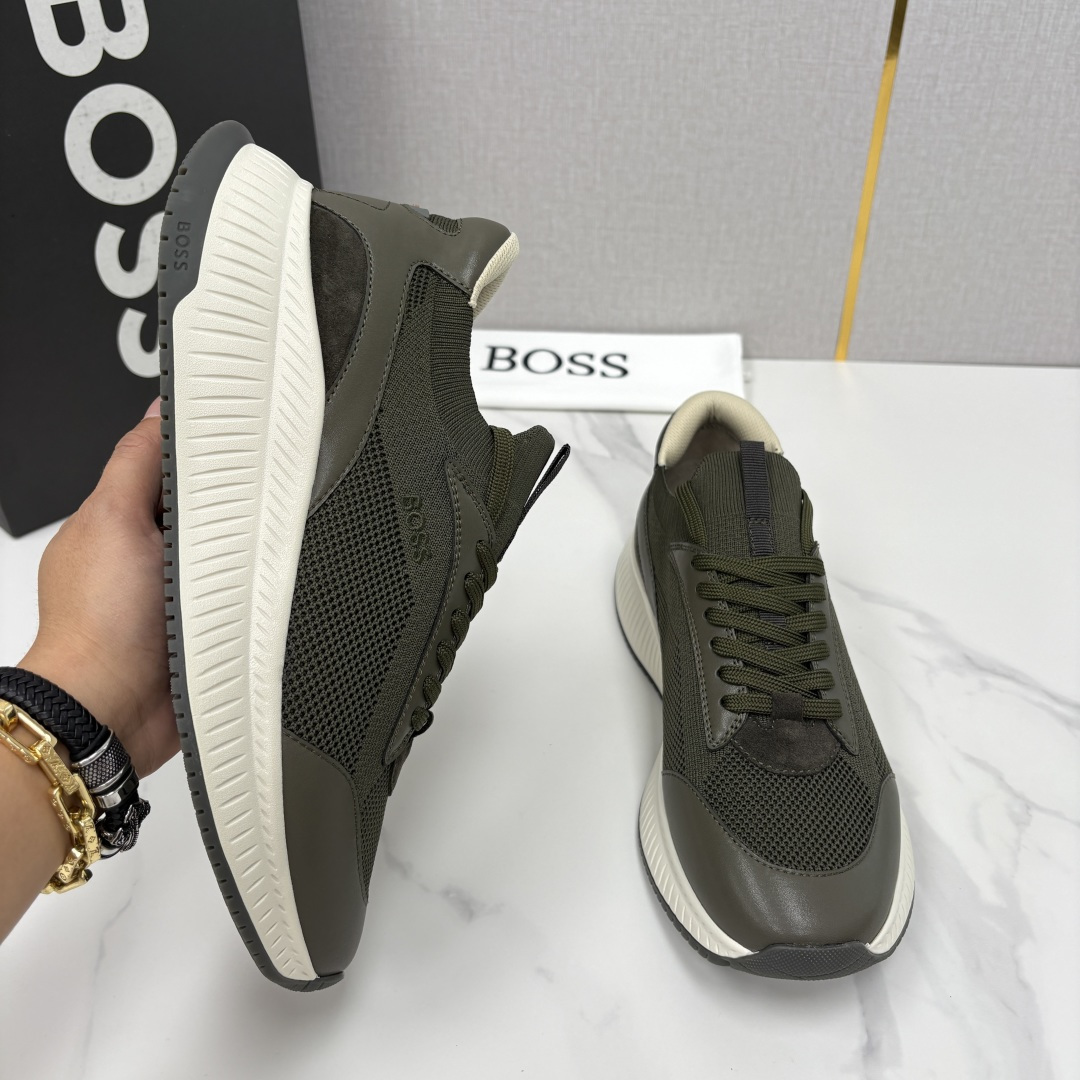 💋💍BOSS 男士新款 HUG*O BOSS男士休闲运动鞋：商务型格与运动基因的无缝衔接，解锁都市通勤新