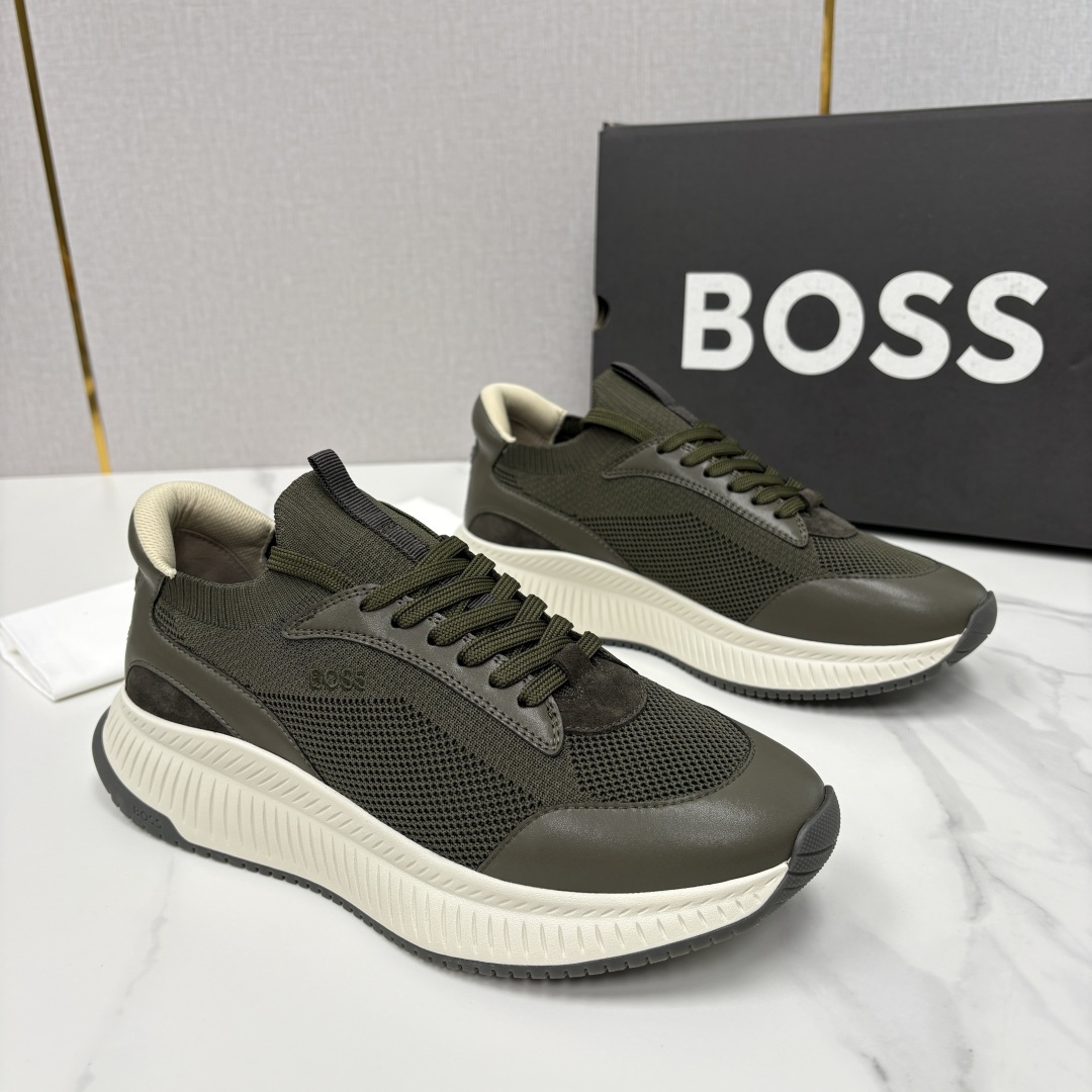 💋💍BOSS 男士新款 HUG*O BOSS男士休闲运动鞋：商务型格与运动基因的无缝衔接，解锁都市通勤新
