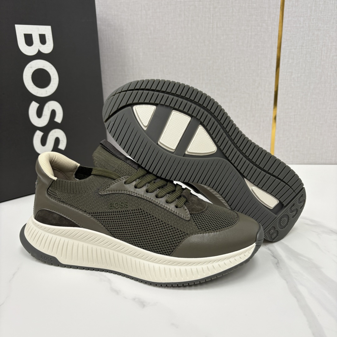 💋💍BOSS 男士新款 HUG*O BOSS男士休闲运动鞋：商务型格与运动基因的无缝衔接，解锁都市通勤新