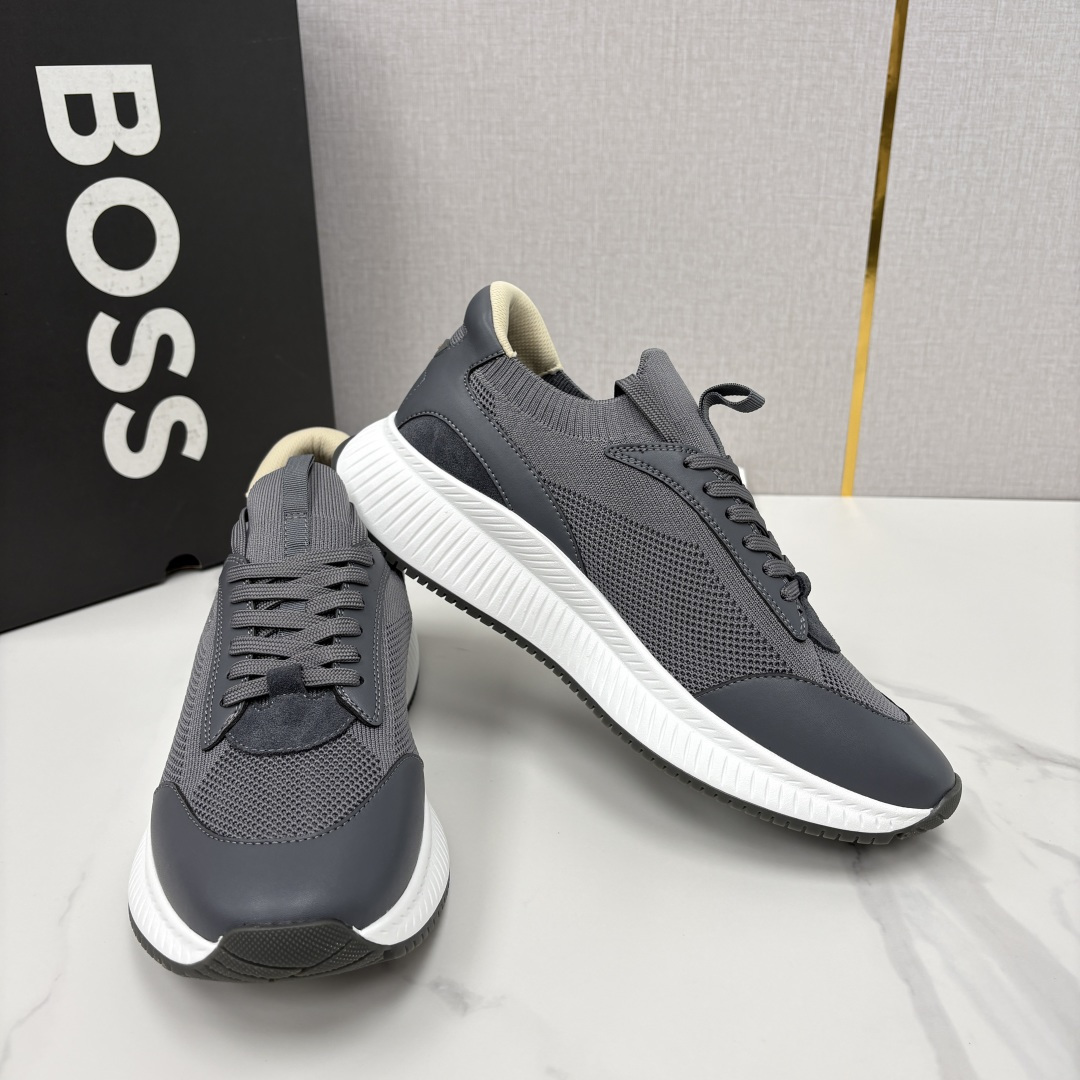 💋💍BOSS 男士新款 HUG*O BOSS男士休闲运动鞋：商务型格与运动基因的无缝衔接，解锁都市通勤新
