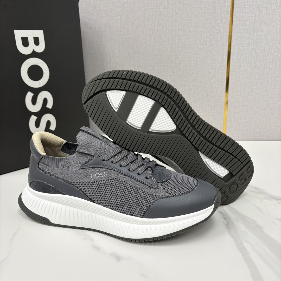 💋💍BOSS 男士新款 HUG*O BOSS男士休闲运动鞋：商务型格与运动基因的无缝衔接，解锁都市通勤新