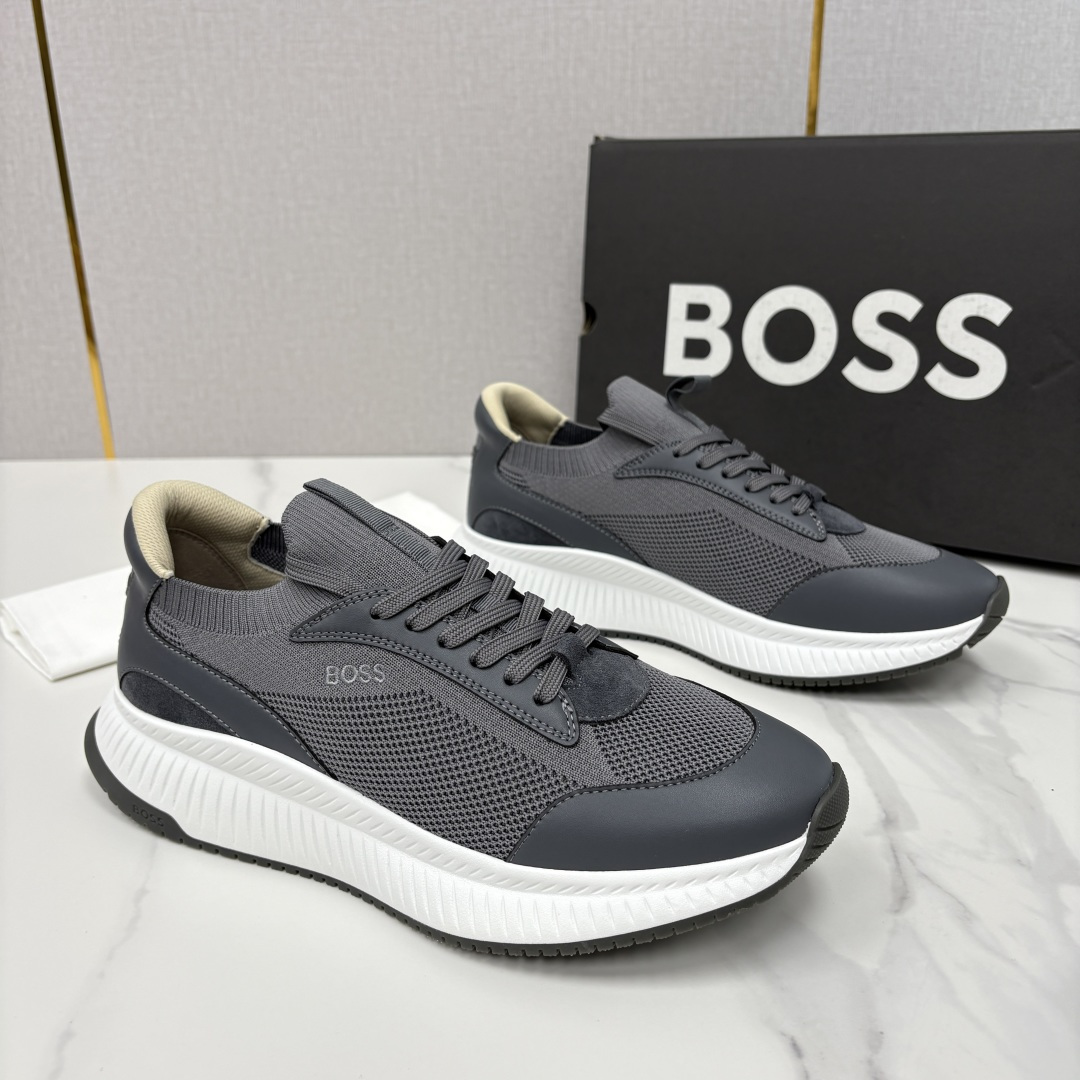💋💍BOSS 男士新款 HUG*O BOSS男士休闲运动鞋：商务型格与运动基因的无缝衔接，解锁都市通勤新