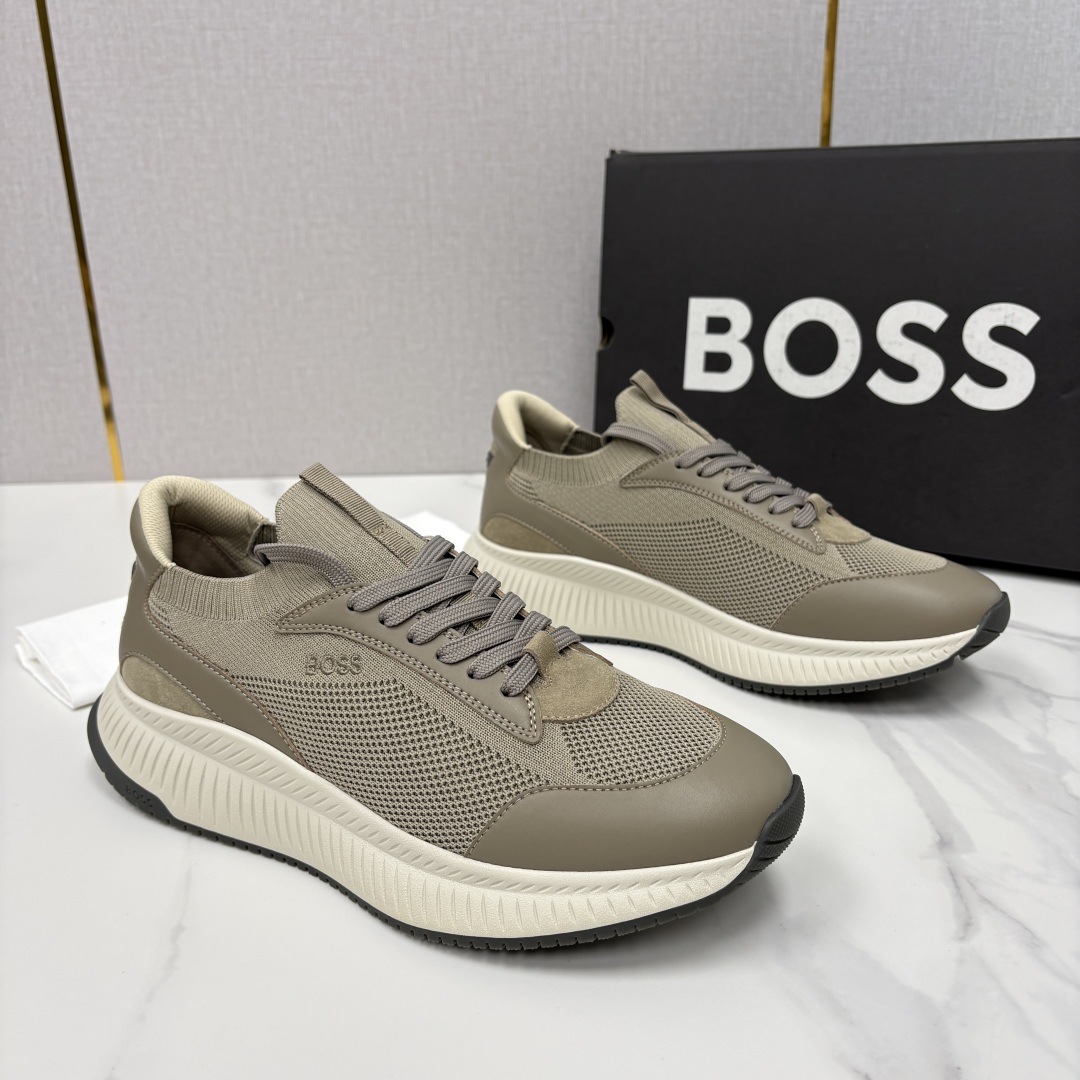 💋💍BOSS 男士新款 HUG*O BOSS男士休闲运动鞋：商务型格与运动基因的无缝衔接，解锁都市通勤新