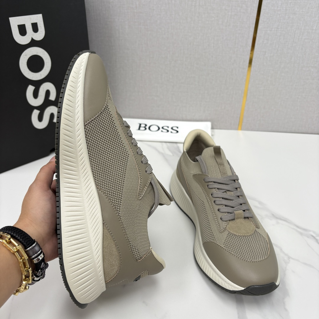 💋💍BOSS 男士新款 HUG*O BOSS男士休闲运动鞋：商务型格与运动基因的无缝衔接，解锁都市通勤新
