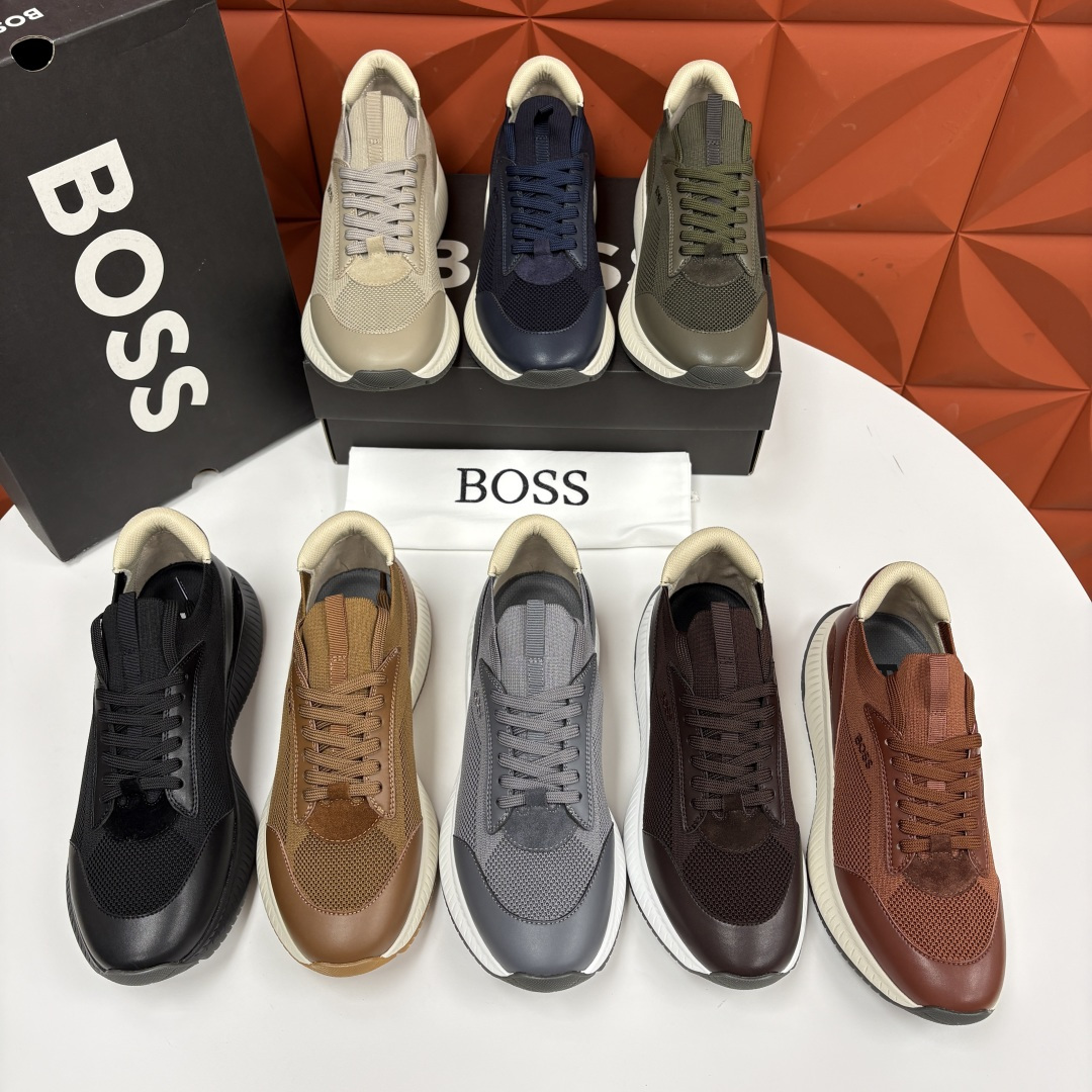 💋💍BOSS 男士新款 HUG*O BOSS男士休闲运动鞋：商务型格与运动基因的无缝衔接，解锁都市通勤新
