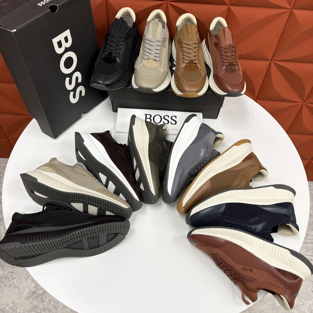 💋💍BOSS 男士新款 HUG*O BOSS男士休闲运动鞋：商务型格与运动基因的无缝衔接，解锁都市通勤新