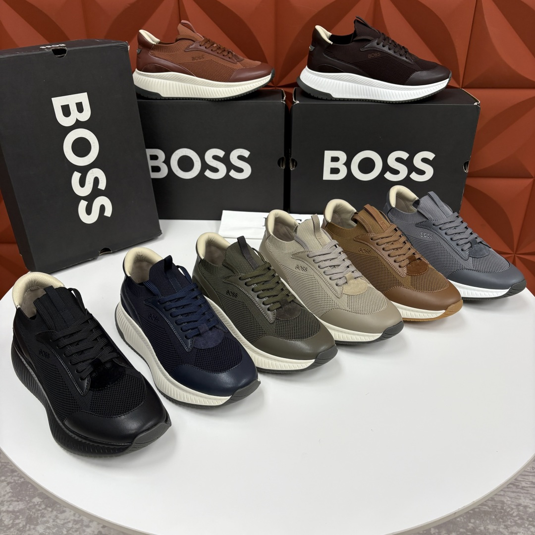 💋💍BOSS 男士新款 HUG*O BOSS男士休闲运动鞋：商务型格与运动基因的无缝衔接，解锁都市通勤新