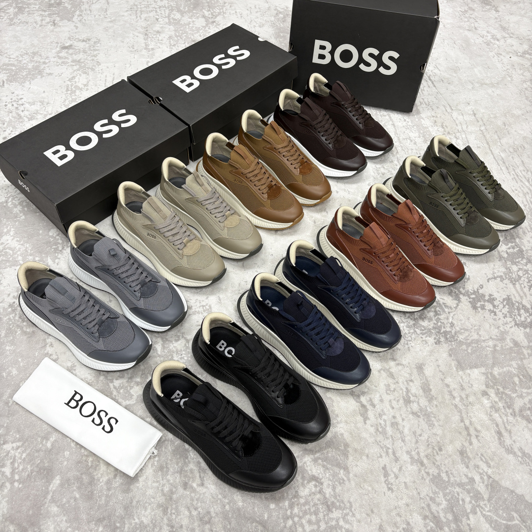 💋💍BOSS 男士新款 HUG*O BOSS男士休闲运动鞋：商务型格与运动基因的无缝衔接，解锁都市通勤新