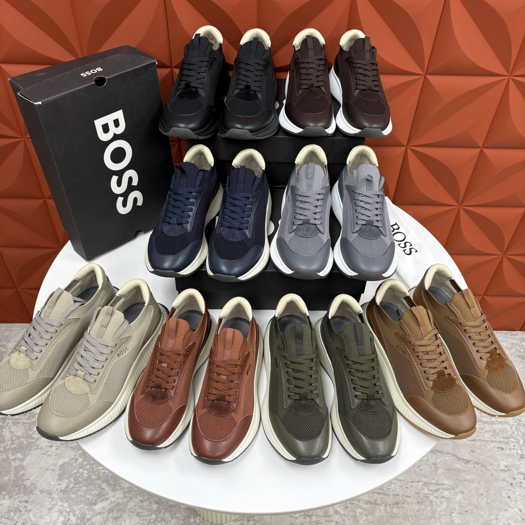 💋💍BOSS 男士新款 HUG*O BOSS男士休闲运动鞋：商务型格与运动基因的无缝衔接，解锁都市通勤新