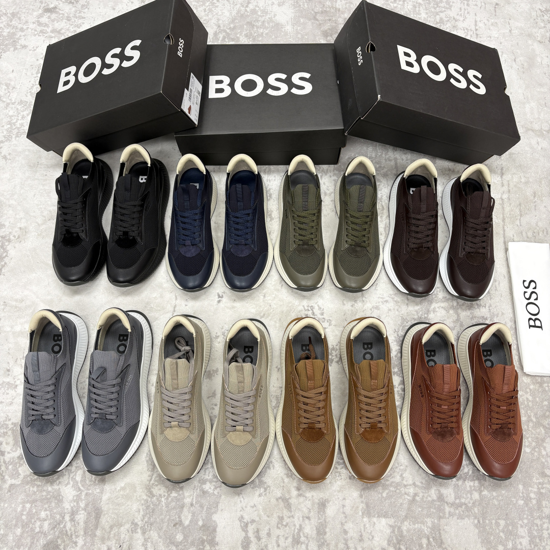 💋💍BOSS 男士新款 HUG*O BOSS男士休闲运动鞋：商务型格与运动基因的无缝衔接，解锁都市通勤新