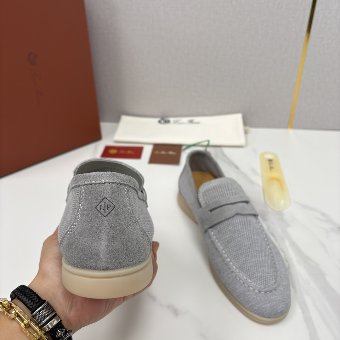 💋💍LP家新品 Loro Pian* 诺悠*翩雅 休闲一脚蹬经典乐福休闲鞋 选用飞织面拼接磨砂牛皮打造 