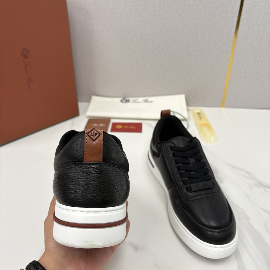 💋💍LP 家新品 LoroPian*/诺悠-翩雅 新款WeekendWalk男士休闲鞋 牛皮拼荔枝纹皮厚
