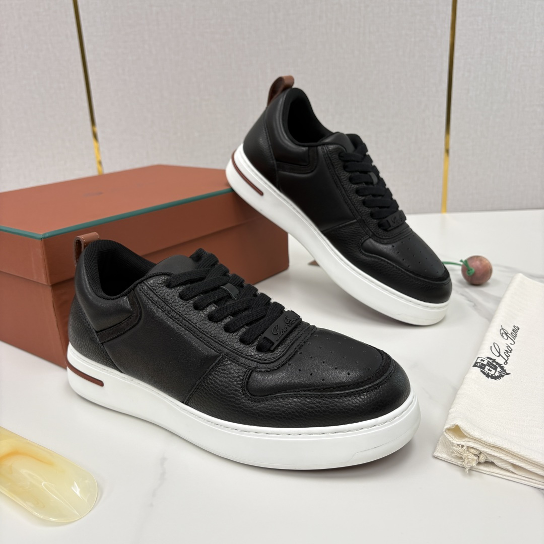 💋💍LP 家新品 LoroPian*/诺悠-翩雅 新款WeekendWalk男士休闲鞋 牛皮拼荔枝纹皮厚