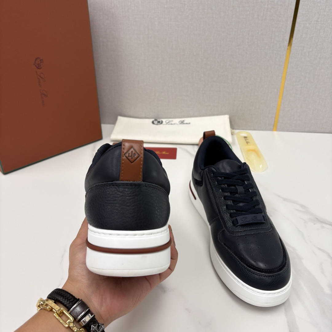 💋💍LP 家新品 LoroPian*/诺悠-翩雅 新款WeekendWalk男士休闲鞋 牛皮拼荔枝纹皮厚