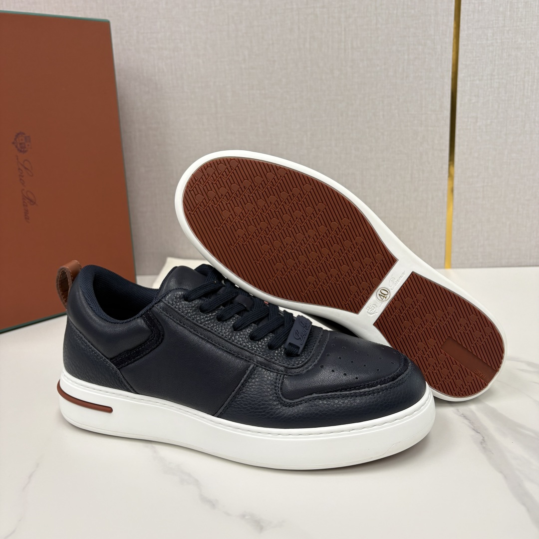 💋💍LP 家新品 LoroPian*/诺悠-翩雅 新款WeekendWalk男士休闲鞋 牛皮拼荔枝纹皮厚