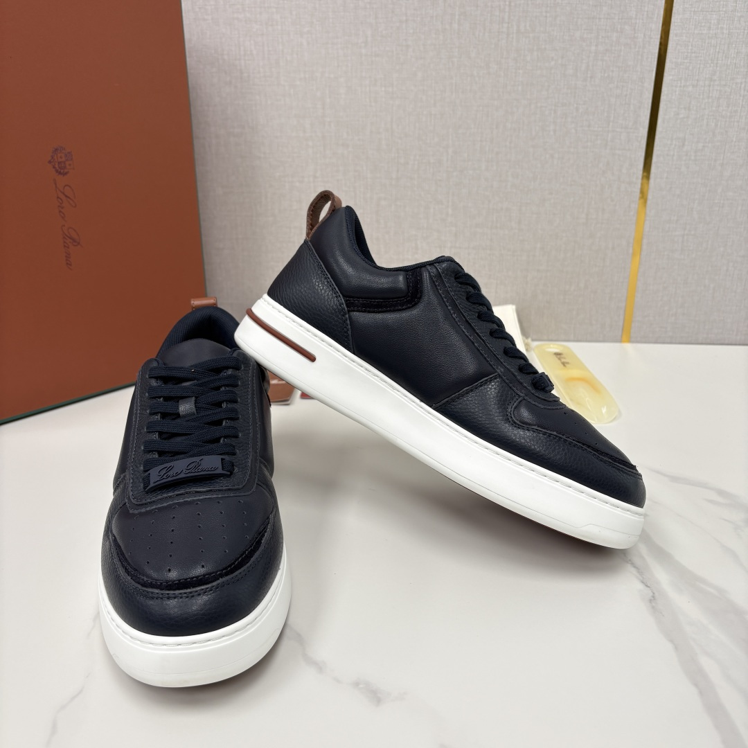💋💍LP 家新品 LoroPian*/诺悠-翩雅 新款WeekendWalk男士休闲鞋 牛皮拼荔枝纹皮厚