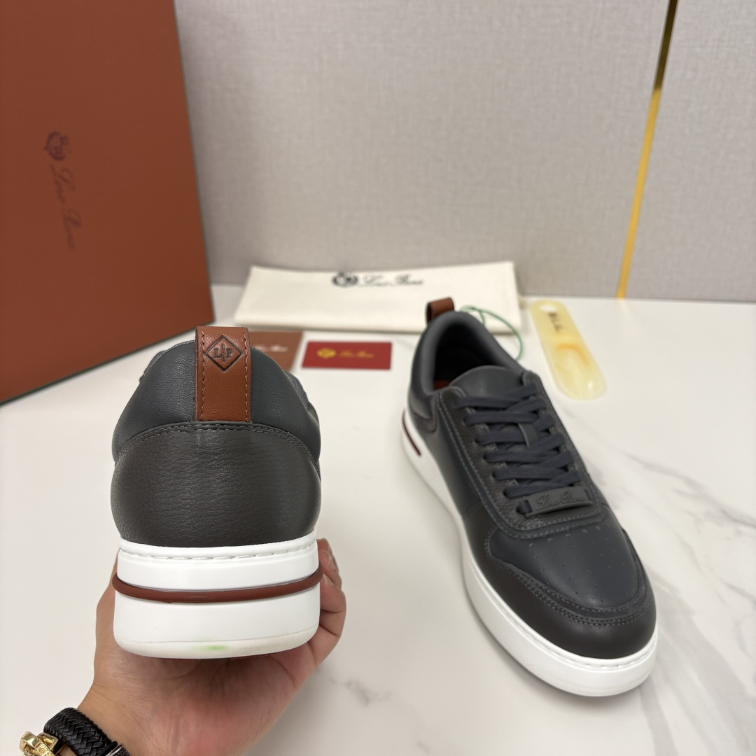 💋💍LP 家新品 LoroPian*/诺悠-翩雅 新款WeekendWalk男士休闲鞋 牛皮拼荔枝纹皮厚