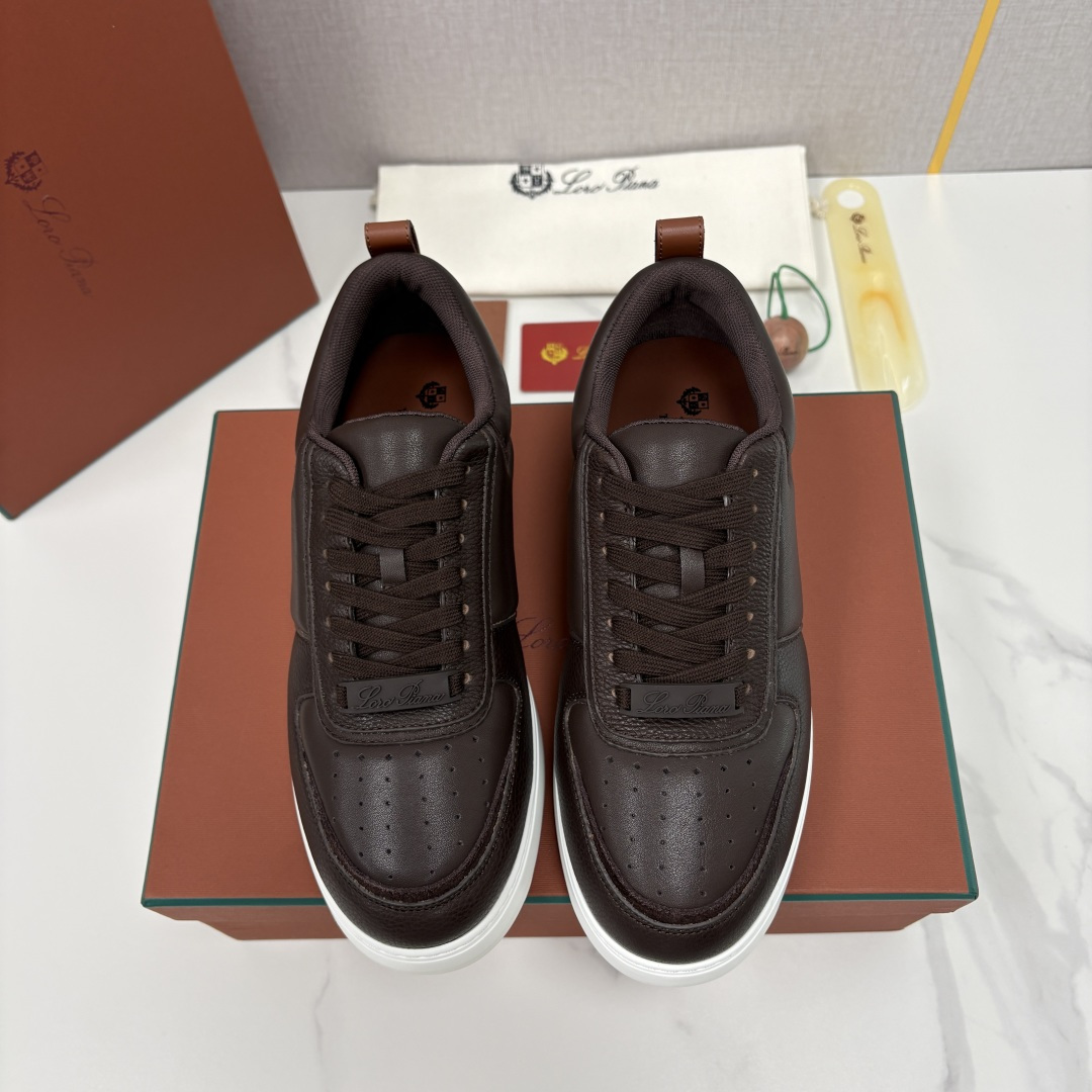 💋💍LP 家新品 LoroPian*/诺悠-翩雅 新款WeekendWalk男士休闲鞋 牛皮拼荔枝纹皮厚