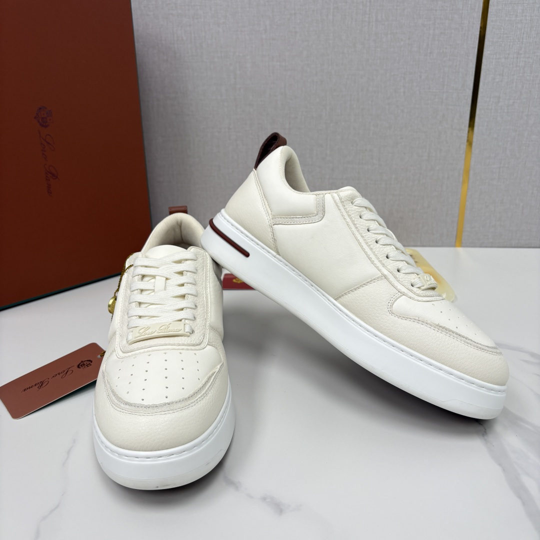 💋💍LP 家新品 LoroPian*/诺悠-翩雅 新款WeekendWalk男士休闲鞋 牛皮拼荔枝纹皮厚