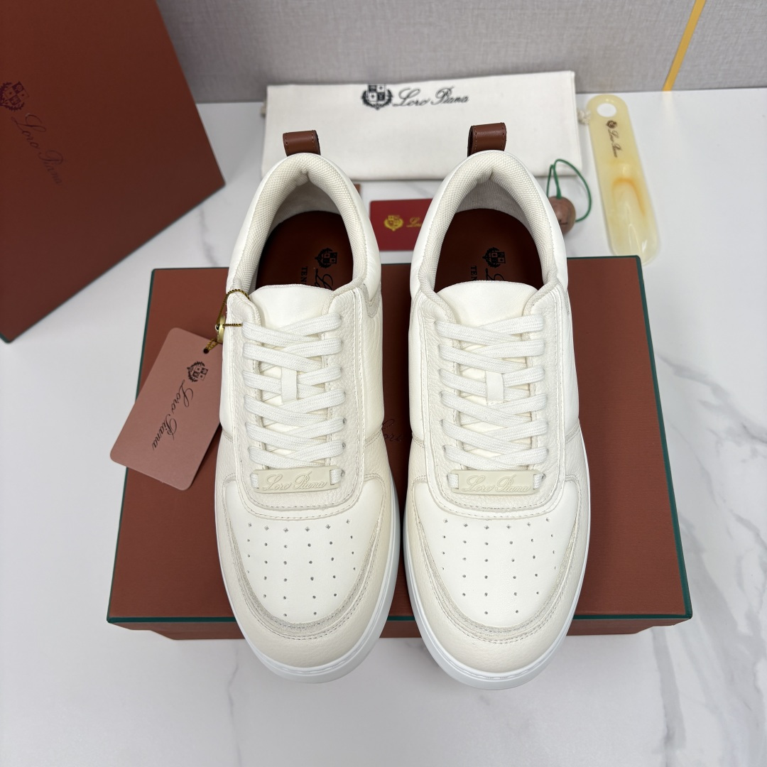 💋💍LP 家新品 LoroPian*/诺悠-翩雅 新款WeekendWalk男士休闲鞋 牛皮拼荔枝纹皮厚