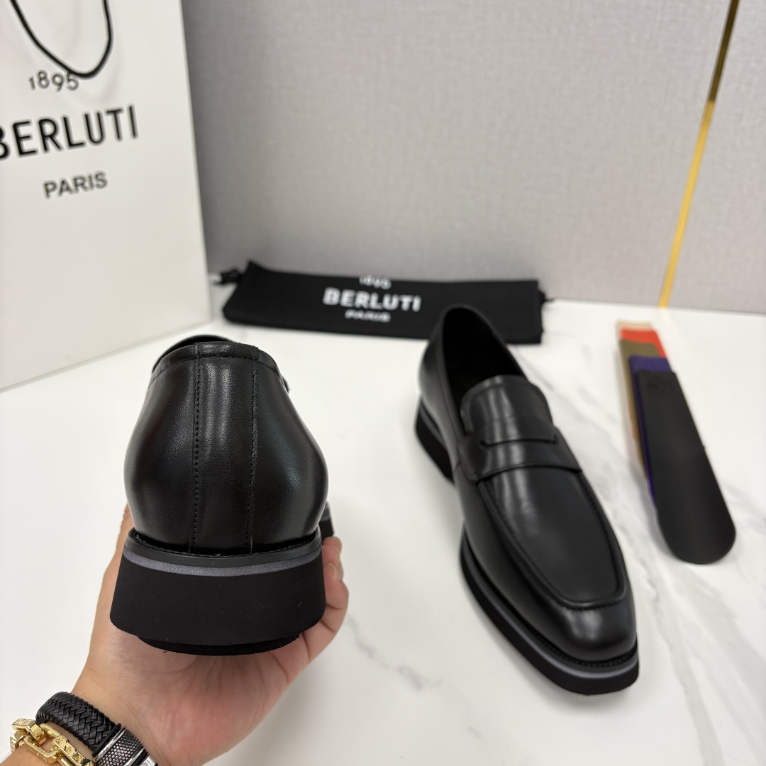 💋 💍 BERLUT* 布鲁提 New Alessio皮革乐福鞋鞋 官方 17,100 男士厚底乐福皮鞋