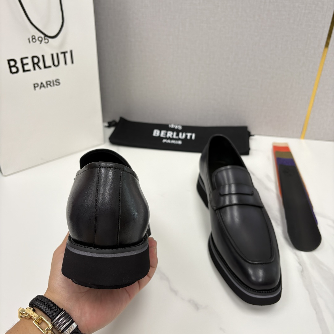 💋 💍 BERLUT* 布鲁提 New Alessio皮革乐福鞋鞋 官方 17,100 男士厚底乐福皮鞋