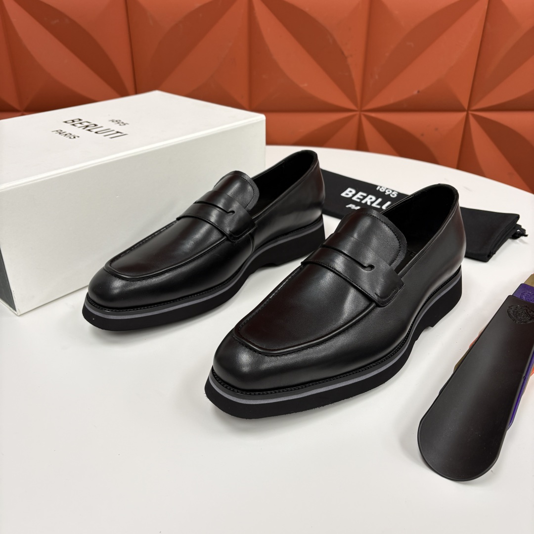💋 💍 BERLUT* 布鲁提 New Alessio皮革乐福鞋鞋 官方 17,100 男士厚底乐福皮鞋