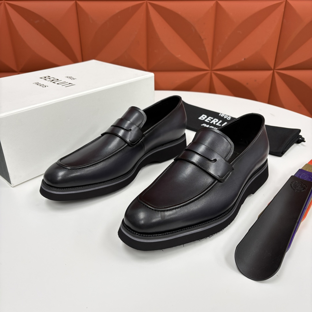 💋 💍 BERLUT* 布鲁提 New Alessio皮革乐福鞋鞋 官方 17,100 男士厚底乐福皮鞋