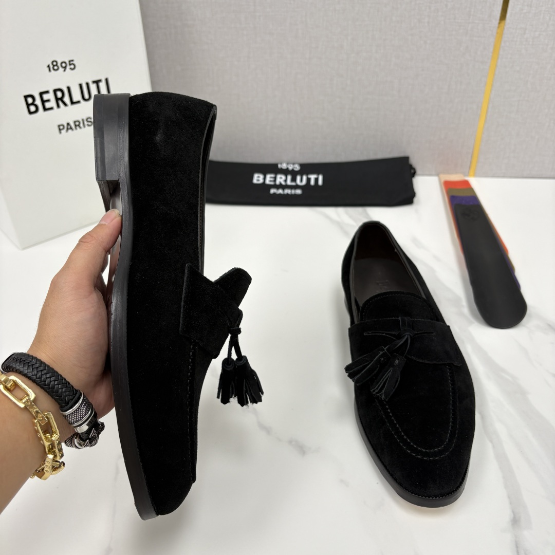 💋💍Berlut* /布鲁提 新品男士流苏乐福鞋皮鞋 以精湛工艺诠释高端男鞋魅力。经典与质感的交融 延续