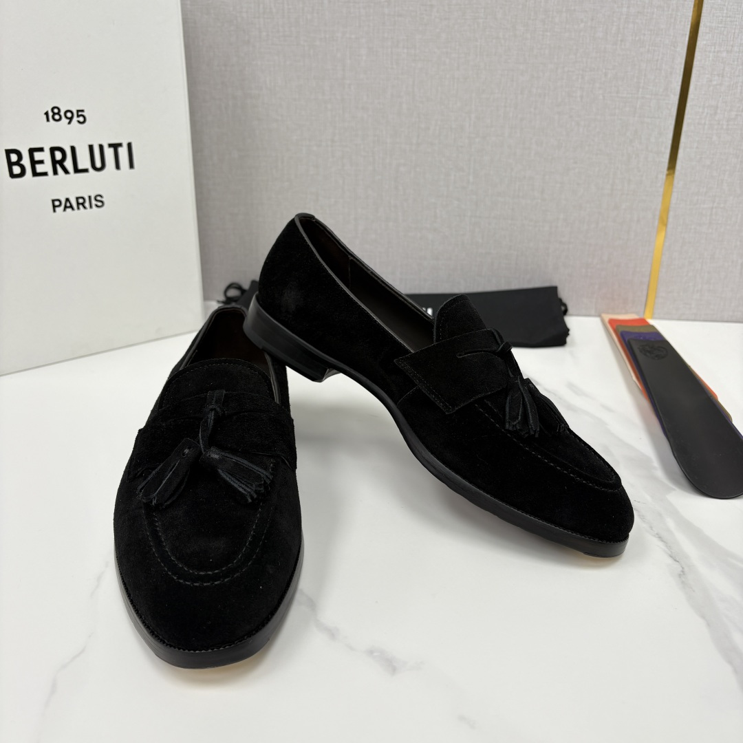 💋💍Berlut* /布鲁提 新品男士流苏乐福鞋皮鞋 以精湛工艺诠释高端男鞋魅力。经典与质感的交融 延续
