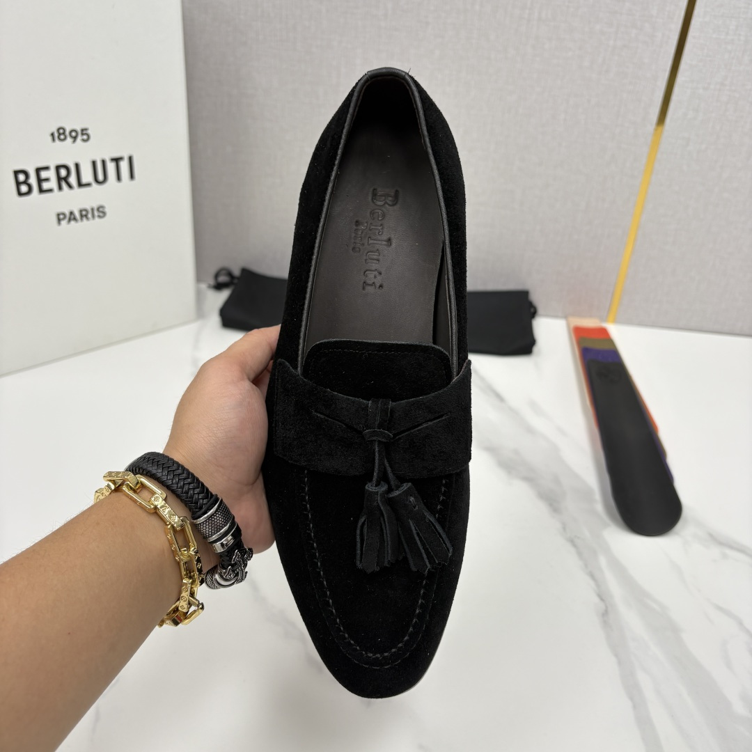 💋💍Berlut* /布鲁提 新品男士流苏乐福鞋皮鞋 以精湛工艺诠释高端男鞋魅力。经典与质感的交融 延续