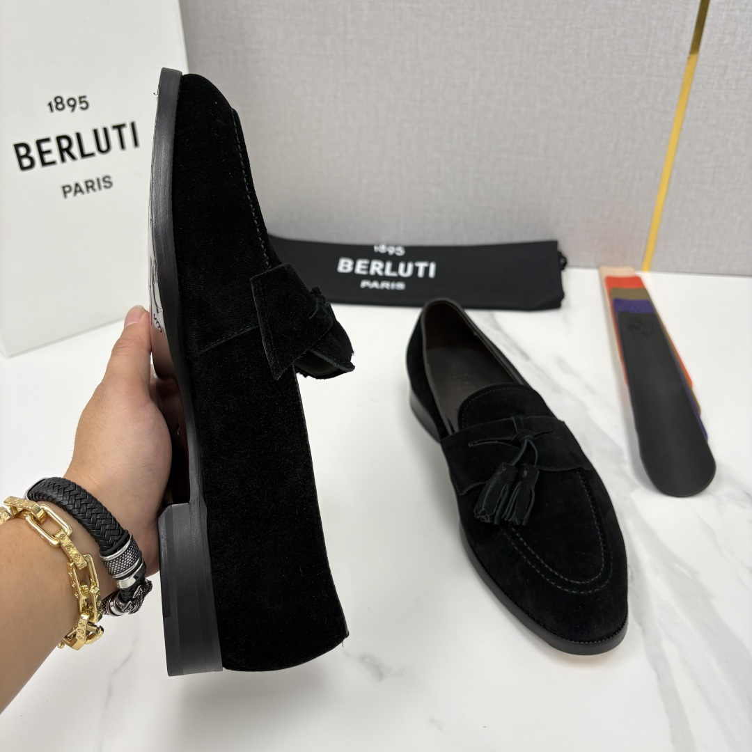 💋💍Berlut* /布鲁提 新品男士流苏乐福鞋皮鞋 以精湛工艺诠释高端男鞋魅力。经典与质感的交融 延续