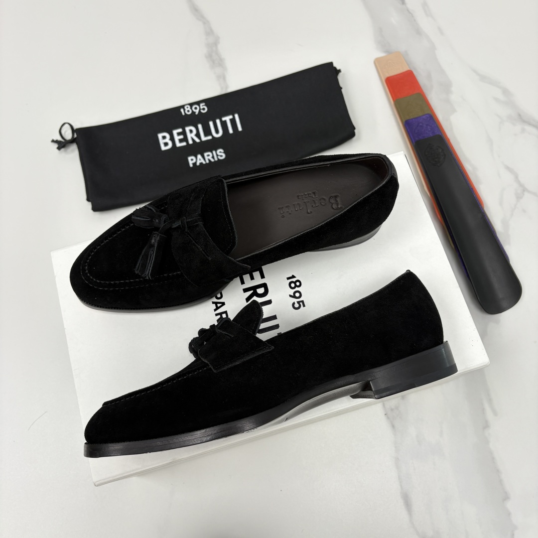 💋💍Berlut* /布鲁提 新品男士流苏乐福鞋皮鞋 以精湛工艺诠释高端男鞋魅力。经典与质感的交融 延续