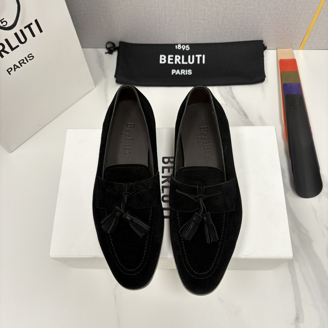 💋💍Berlut* /布鲁提 新品男士流苏乐福鞋皮鞋 以精湛工艺诠释高端男鞋魅力。经典与质感的交融 延续