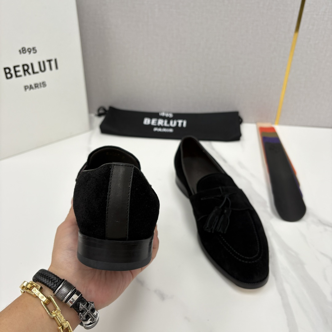 💋💍Berlut* /布鲁提 新品男士流苏乐福鞋皮鞋 以精湛工艺诠释高端男鞋魅力。经典与质感的交融 延续