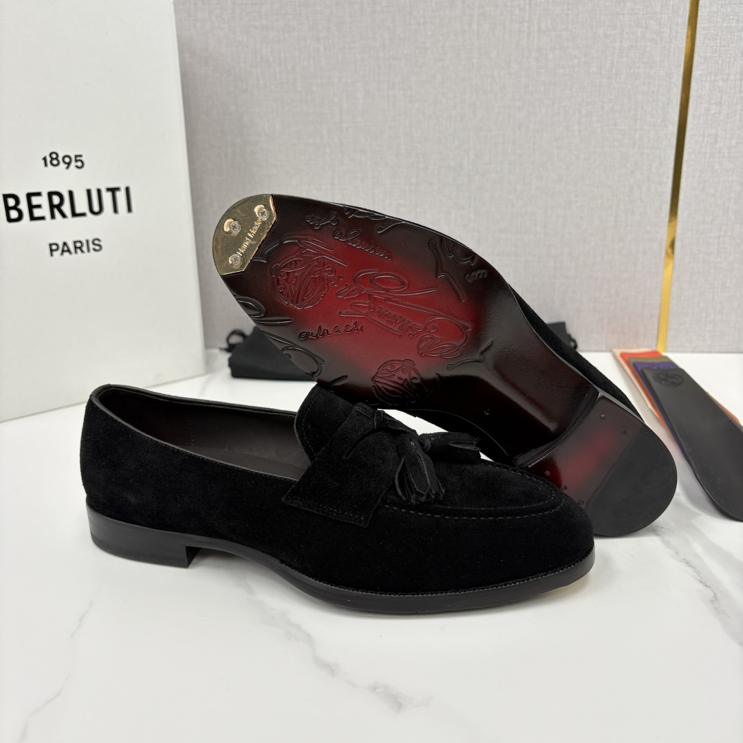💋💍Berlut* /布鲁提 新品男士流苏乐福鞋皮鞋 以精湛工艺诠释高端男鞋魅力。经典与质感的交融 延续
